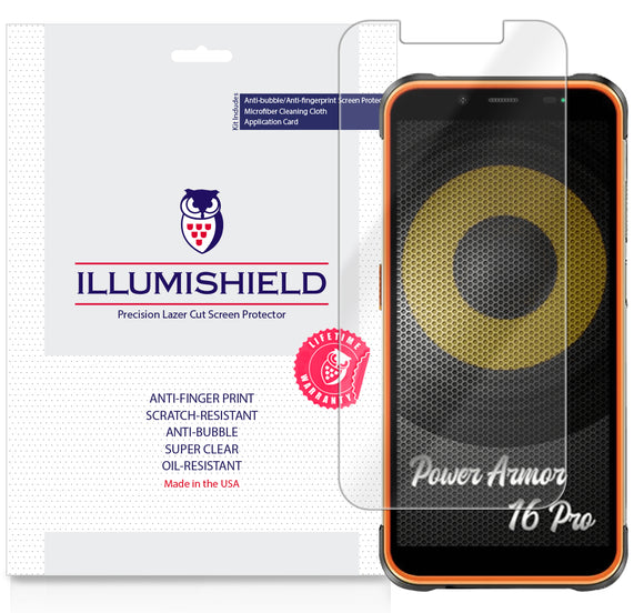 Ulefone Power Armor 16 Pro  iLLumiShield Clear screen protector
