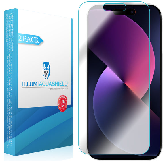 Apple iPhone 15 Pro Max [2-Pack] ILLUMI AquaShield Screen Protector