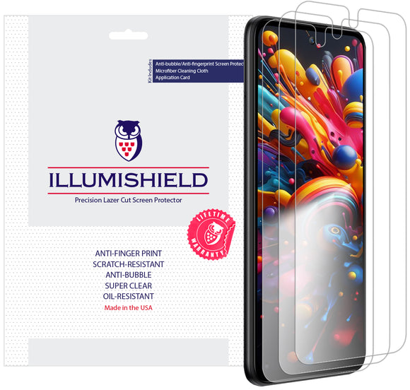 Cricket Outlast and AT&T Jetmore [3-Pack] iLLumiShield Clear Screen Protector