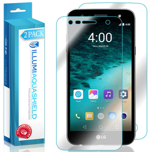 LG X Charge ILLUMI AquaShield Front & Back Protector [2-Pack]