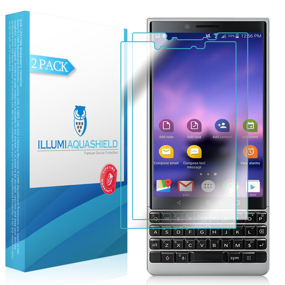 Blackberry KEY2 [2-Pack] ILLUMI AquaShield Screen Protector (BBF100-2)