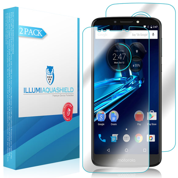 Motorola Moto E5 Plus ILLUMI AquaShield Front & Back Protector [2-Pack]