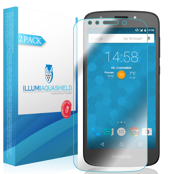Motorola Moto E5 Play ILLUMI AquaShield Screen Protector [2-Pack]