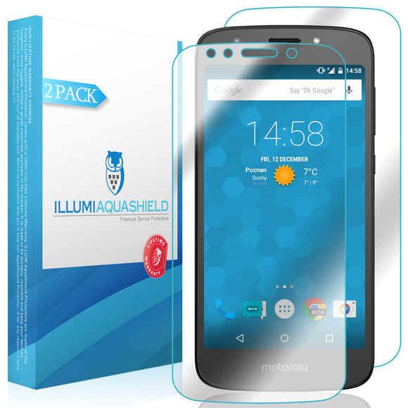 Motorola Moto E5 Play ILLUMI AquaShield Front & Back Protector [2-Pack]