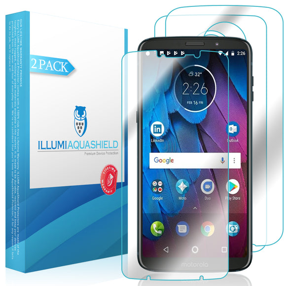 Motorola Moto Z3 Play ILLUMI AquaShield Front & Back Protector (Verizon Z3 Compatible)[2-Pack]