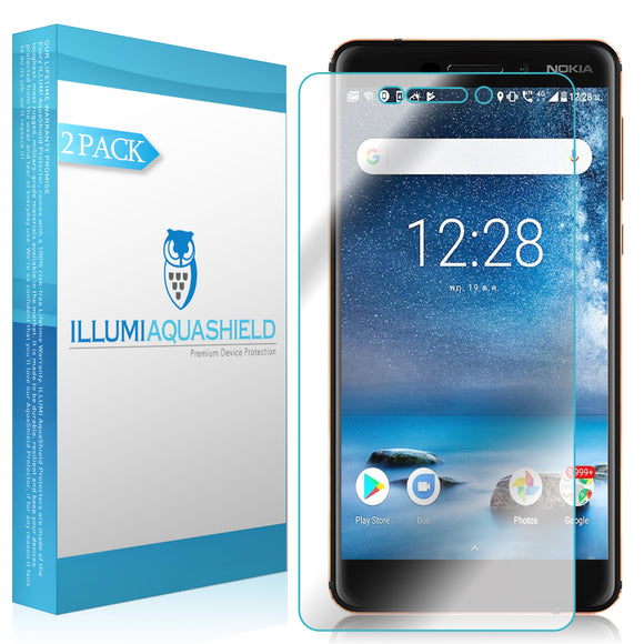 Nokia 6 (2018, Nokia 6.1) [2-Pack] ILLUMI AquaShield Screen Protector