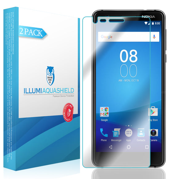 Nokia 3.1 [2-Pack] ILLUMI AquaShield Screen Protector