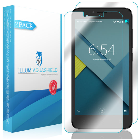 Alcatel Tetra [2-Pack] ILLUMI AquaShield Front + Back Protector