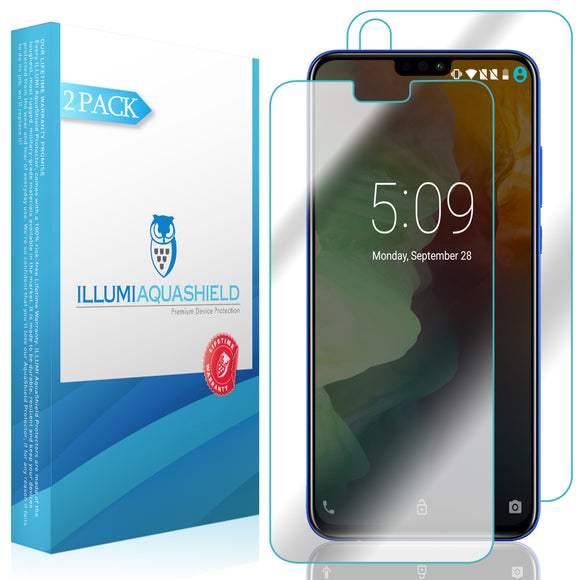 Huawei Honor 8X [2-Pack] ILLUMI AquaShield Front + Back Protector