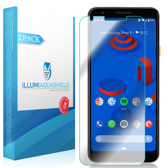 Google Pixel 3a [2-Pack] ILLUMI AquaShield (Case Friendly) Screen Protector