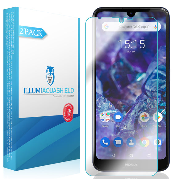 Nokia 3 V [2-Pack] ILLUMI AquaShield Screen Protector