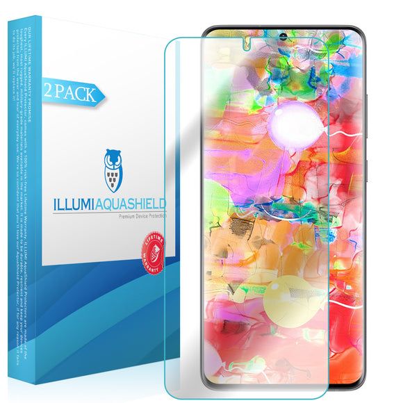 Samsung Galaxy S20 Ultra [6.9 inch] [2-Pack] ILLUMI AquaShield Screen Protector (Full Edge Coverage)