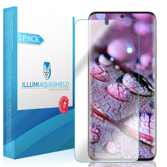 Samsung Galaxy S20 [6.2 inch] [3-Pack] ILLUMI AquaShield [Case Friendly] Screen Protector