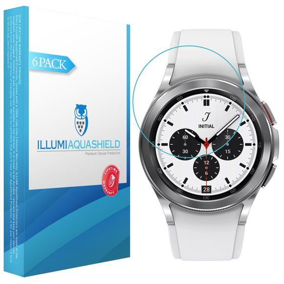 Samsung Galaxy Watch 4 Classic [42mm] [6-Pack] ILLUMI AquaShield Screen Protector
