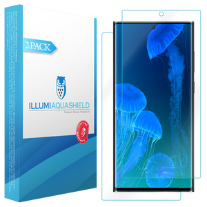 Samsung Galaxy S22 Ultra [2-Pack] ILLUMI AquaShield [Compatible w/ Cases] Screen Protector [Compatible with Fingerprint Scanner]