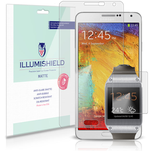 Samsung Galaxy Note 3 III & Galaxy Gear Smart Watch Screen Protector