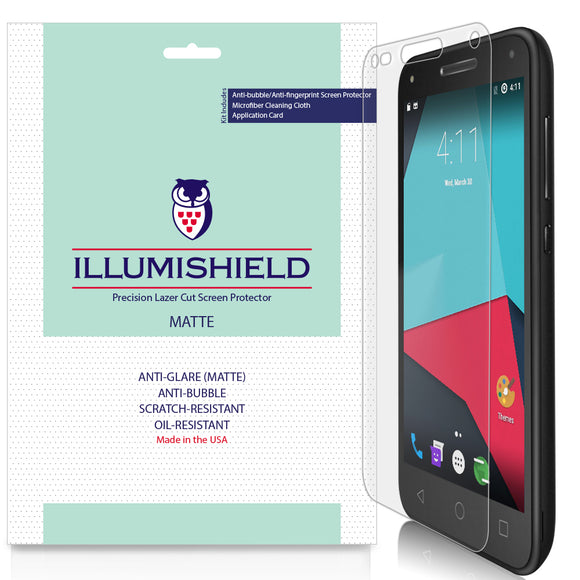 BLU Dash L5 LTE ILLUMISHIELD Anti-Glare Matte Screen Protector [3-Pack]