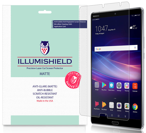 Huawei MediaPad M5 8.4 iLLumiShield Matte Anti-Glare Screen Protector [2-Pack]