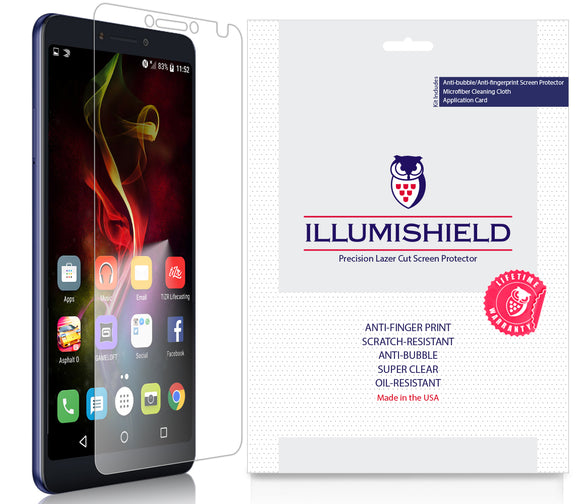 Alcatel 3V [3-Pack] iLLumiShield Clear Screen Protector