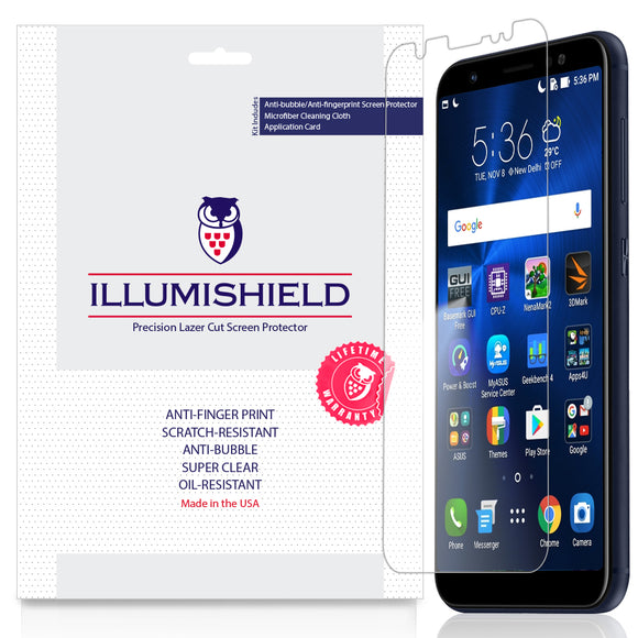 Asus Zenfone Max (M1) [3-Pack] iLLumiShield Clear Screen Protector