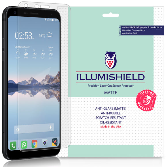 LG Q7 [3-Pack] iLLumiShield Matte Anti-Glare Screen Protector (Q7+)