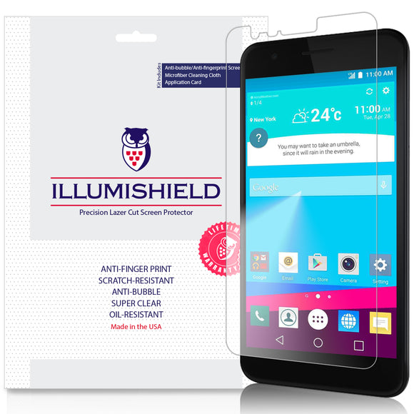 LG K30 [3-Pack] iLLumiShield Clear Screen Protector