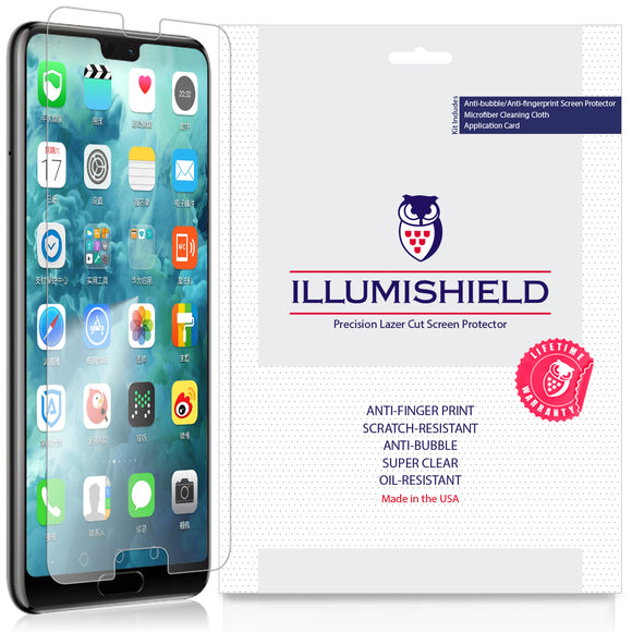 Huawei P20 Pro [3-Pack] iLLumiShield Clear Screen Protector