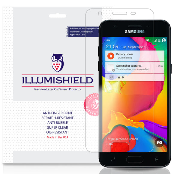 Samsung Galaxy J3 (2018,J3 V,Star,Achieve,Orbit) [3-Pack] iLLumiShield Clear Screen Protector
