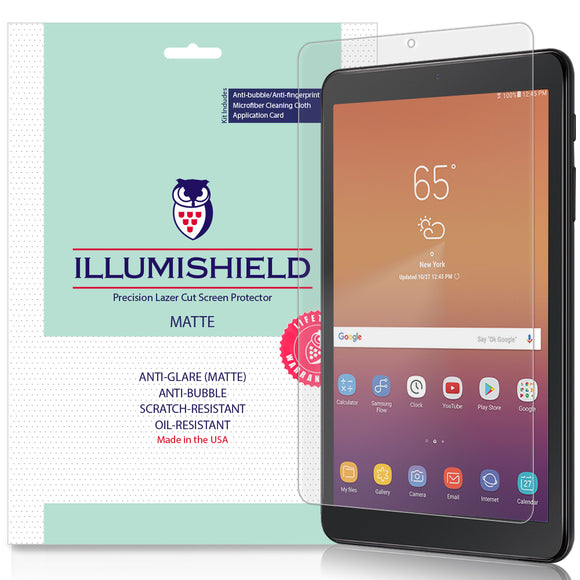 Galaxy Tab A 8.0 (2018, SM-T387) iLLumiShield Matte Anti-Glare Screen Protector [2-Pack]