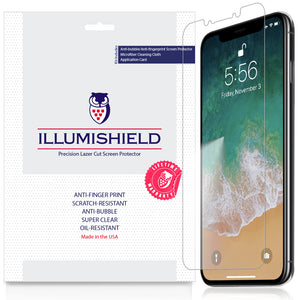 Apple iPhone XS Max (Case Friendly Compatible)(6.5") [3-Pack] iLLumiShield Clear Screen Protector
