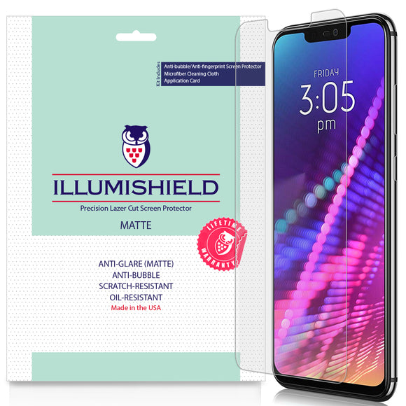 BLU Vivo XI+ [3-Pack] iLLumiShield Matte Anti-Glare Screen Protector