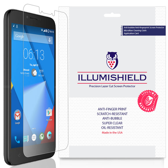 Alcatel Tetra [3-Pack] iLLumiShield Clear Screen Protector