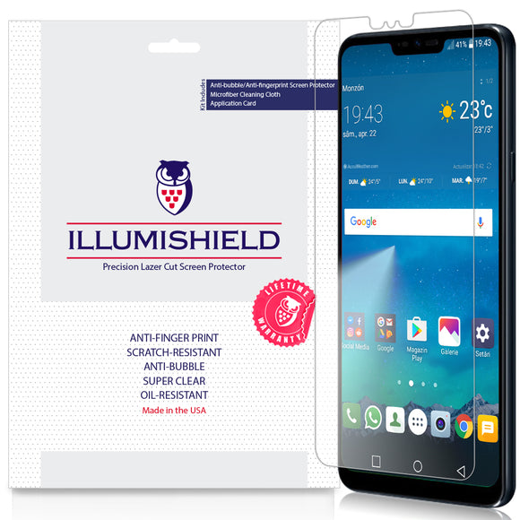 LG G7 Fit [3-Pack] iLLumiShield Clear Screen Protector
