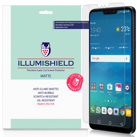 LG G7 Fit [3-Pack] iLLumiShield Matte Anti-Glare Screen Protector