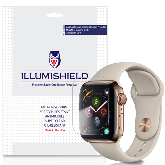 Apple Watch Series 5 [44mm] [3-Pack] iLLumiShield Clear Screen Protector