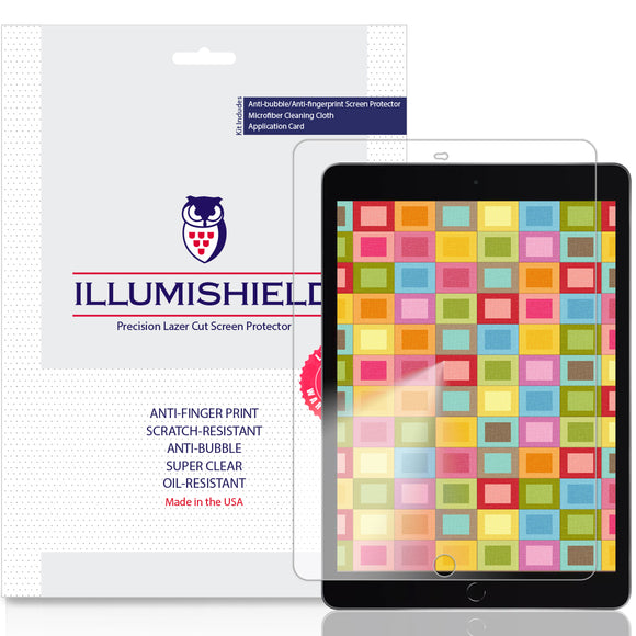 Apple iPad 10.2 inch (2019, 2020 & 2021 Version)[2-Pack] iLLumiShield Clear Screen Protector