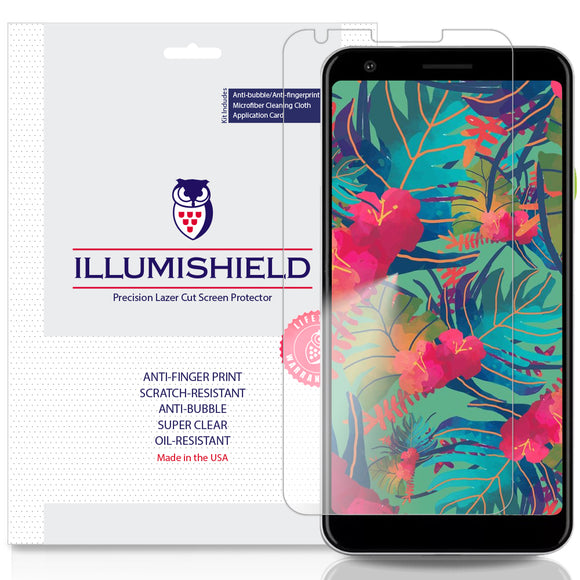 Google Pixel 3a XL [3-Pack][Compatible w/ Cases] iLLumiShield Clear Screen Protector