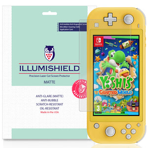 Nintendo Switch Lite [5", 2019] [2-Pack] iLLumiShield Matte Anti-Glare Screen Protector