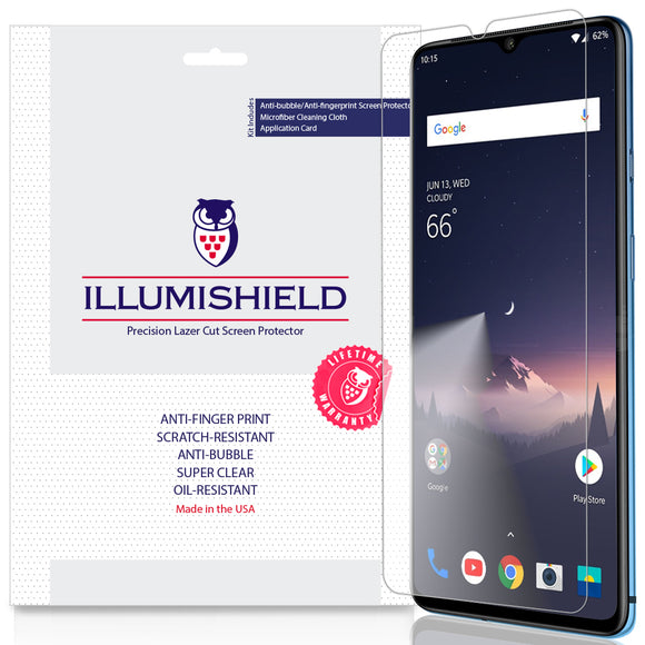OnePlus 7T [3-Pack] iLLumiShield Clear Screen Protector