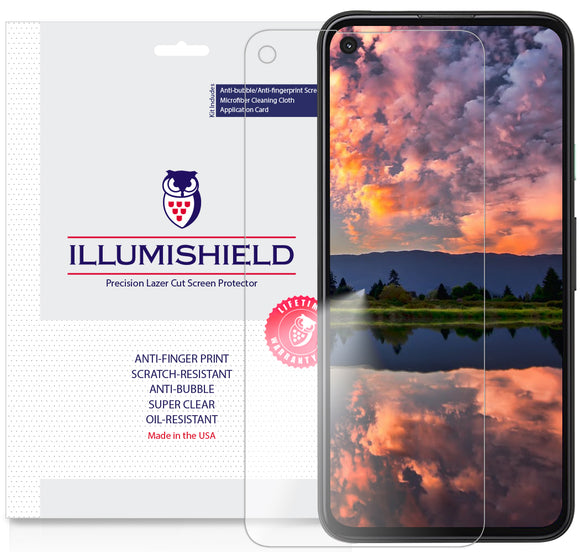Google Pixel 4a 5G [6.2 inch] [3-Pack] iLLumiShield Clear Screen Protector