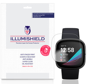 Fitbit Sense [3-Pack] iLLumiShield Clear Screen Protector