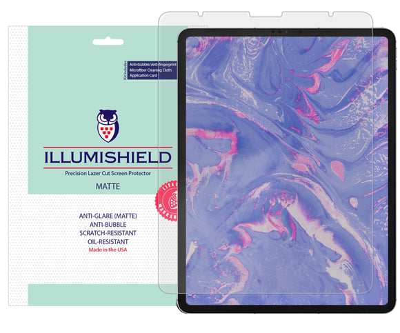 Apple iPad Pro 12.9 [2021] [2-Pack] iLLumiShield Matte Anti-Glare Screen Protector