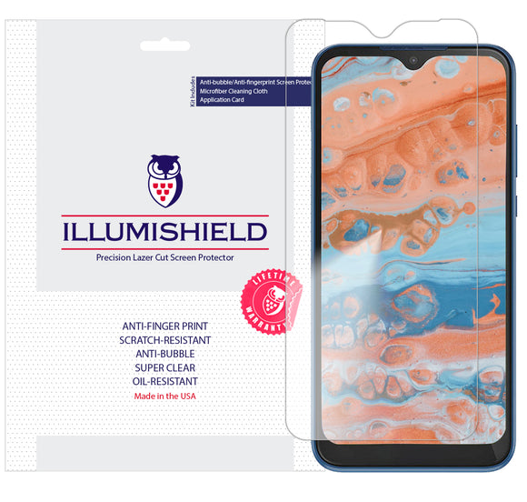 Motorola Moto E [2020] [3-Pack] iLLumiShield Clear Screen Protector