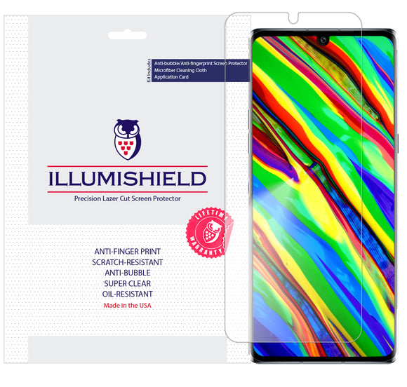 LG Velvet 5G UW [3-Pack] iLLumiShield Clear Screen Protector