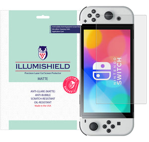 Nintendo Switch OLED 7 inch iLLumiShield Matte screen protector