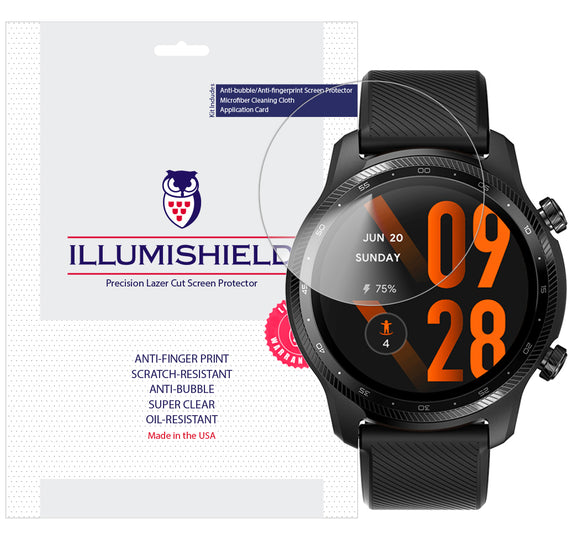 TicWatch Pro 3 Ultra GPS Smartwatch  iLLumiShield Clear screen protector