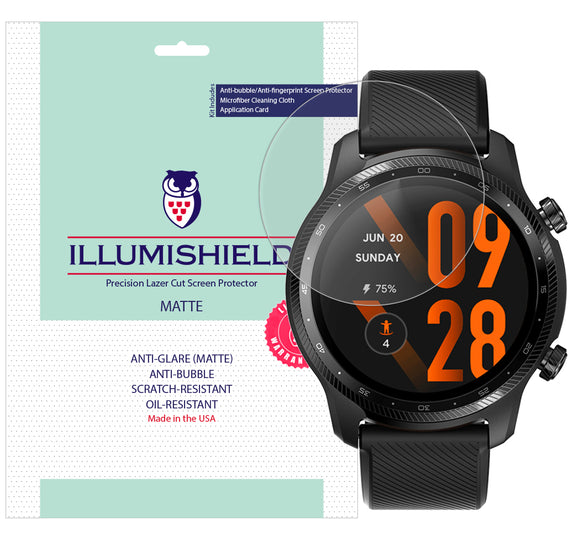 TicWatch Pro 3 Ultra GPS Smartwatch  iLLumiShield Matte screen protector