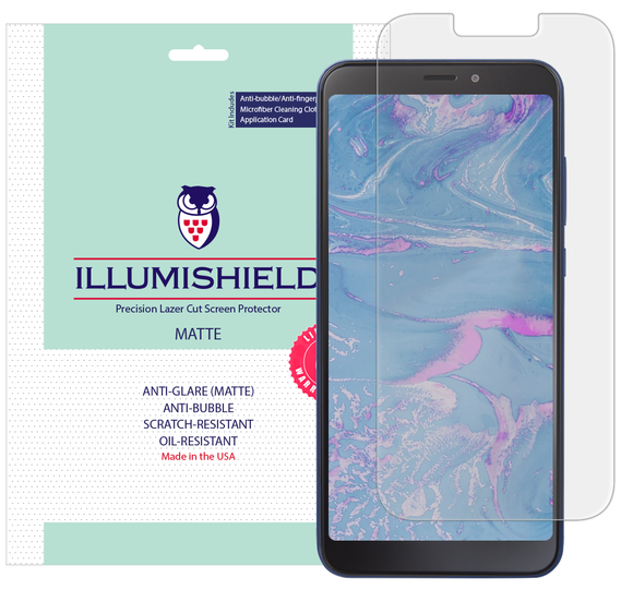 BLU View 3 [3-Pack] iLLumiShield Matte Anti-Glare Screen Protector