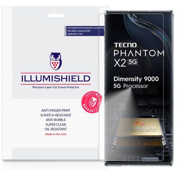 Tecno Phantom x2  iLLumiShield Clear screen protector