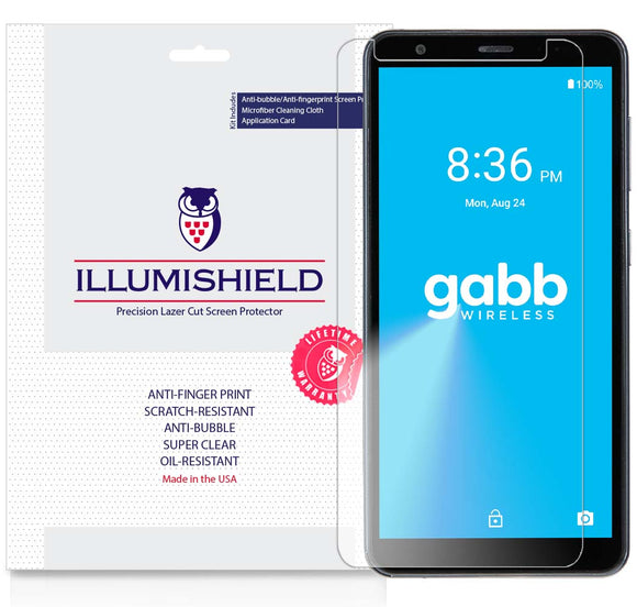 ZTE  Gabb Z2  iLLumiShield Clear screen protector